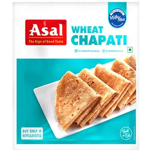 Asal Wheat Chapathi - Soft, Tasty & Highly Nutritious, Just Heat, 200 g