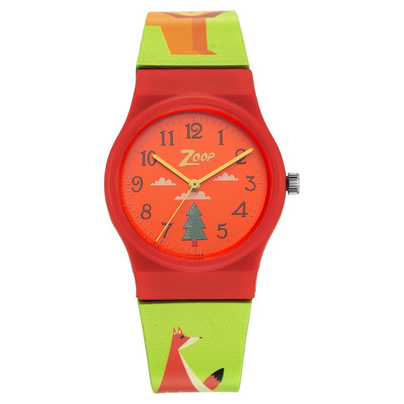 Zoop By Titan Quartz Analog Red Dial Plastic Strap Watch for Kids