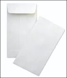 Ravi Envelope - White, 18 x 10 cm, 50 pcs (7 X 4 Inches)