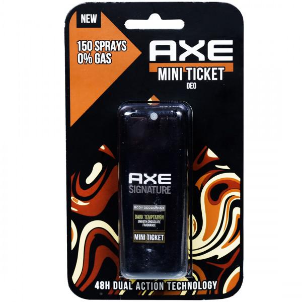 Axe Signature - Mini Ticket Dark Temptation Pocket Deodorant For Men, 10ml
