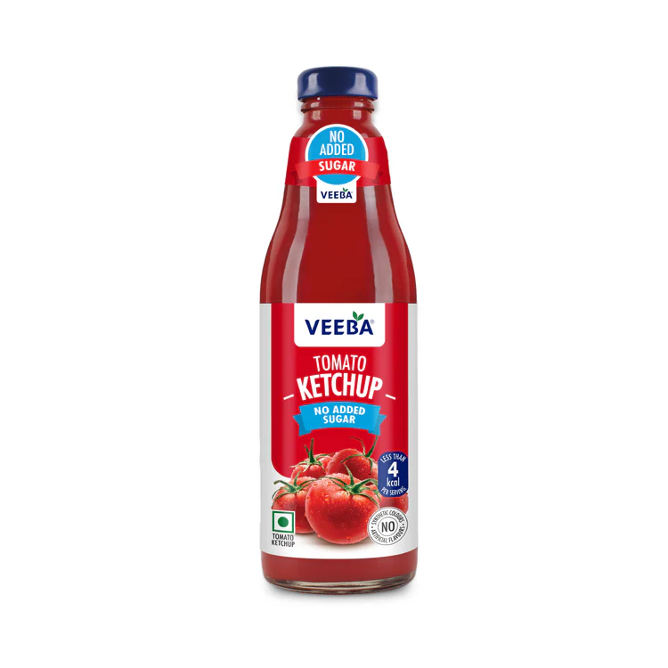 VEEBA TOMATO KETCHUP NO ADDED SUGAR (460G)