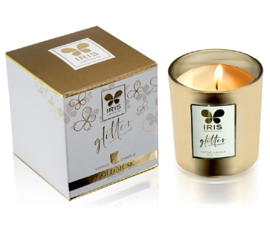 Cycle IRIS Gold Musk Scented Votive Candle 90gm