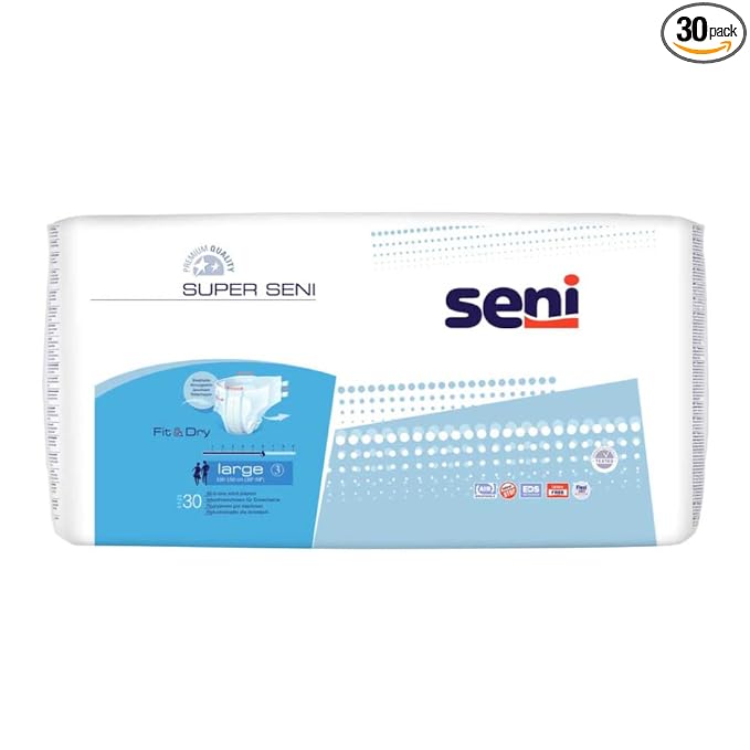 Seni Super Breathable Adult Diapers - 30 Pieces (Large)