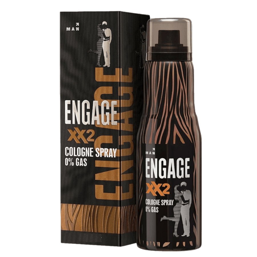Engage XX2 Cologne Spray - No Gas Perfume for Men, Spicy and Citrus , Skin Friendly, 135ml