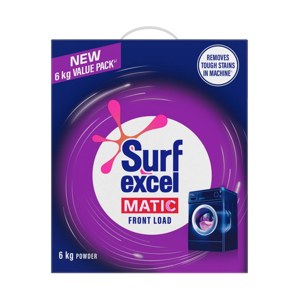 Surf Excel Matic Front Load Detergent Washing Powder 6 kg