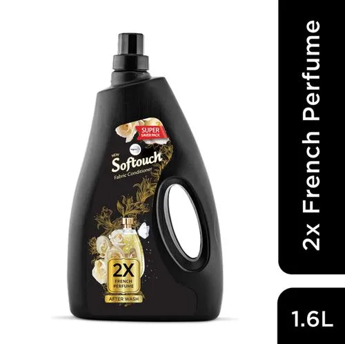 Softouch After Wash Fabric Conditioner - 2X French Perfume, Fresh Fragrance, 1.6 l
