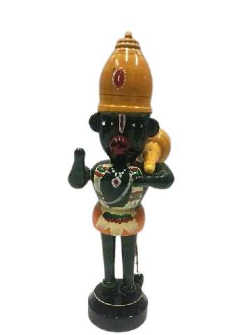 Wooden Lord Hanuman Dolls (Height – 19 cm) -  Shree Channapatna Toys