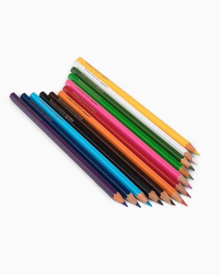 Camlin  Colour  Pencils  Assorted  pack  of  24  shades  with  Sharpener,  Full  size