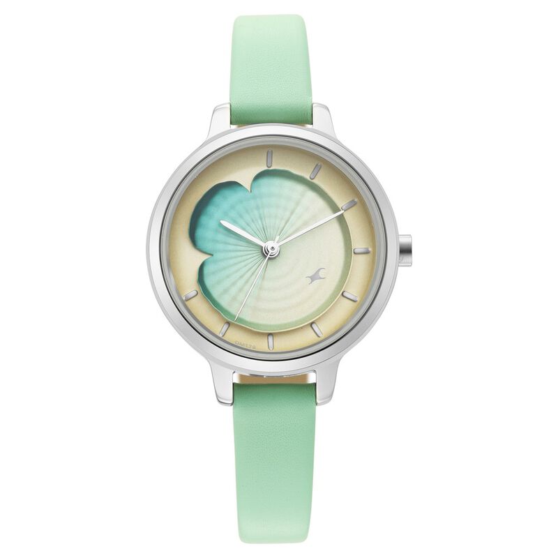 Fastrack Uptown Retreat Quartz Analog Multicoloured Dial Leather Strap Watch for Girls