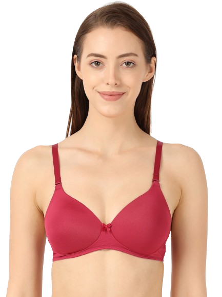 Jockey Women's Wirefree Padded Microfiber Nylon Elastane Stretch Full Coverage Multiway Styling T-Shirt Bra with Magic Under Cup - Anemone