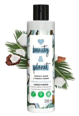 Love Beauty and Planet Coconut Water & Mimosa Flower Paraben Free Volume and Bounty Conditioner