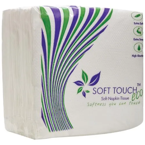 Soft Touch Eco Soft Napkin Tissue - 1 Ply, 100 pcs (Pack of 4)