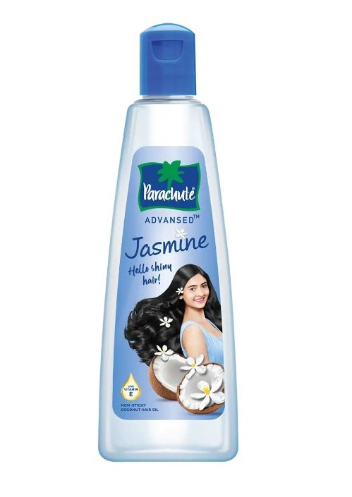 Parachute Advansed Jasmine Coconut Hair Oil With Vitamin E - Non-Sticky, For Healthy Shiny Hair, 300 ml