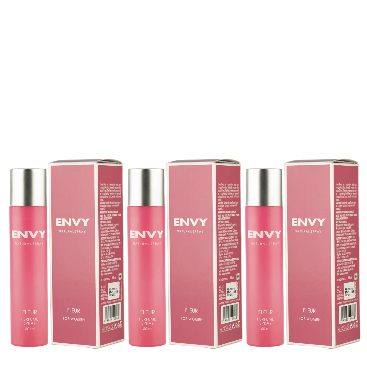 Envy Perfume Natural Spray fluer