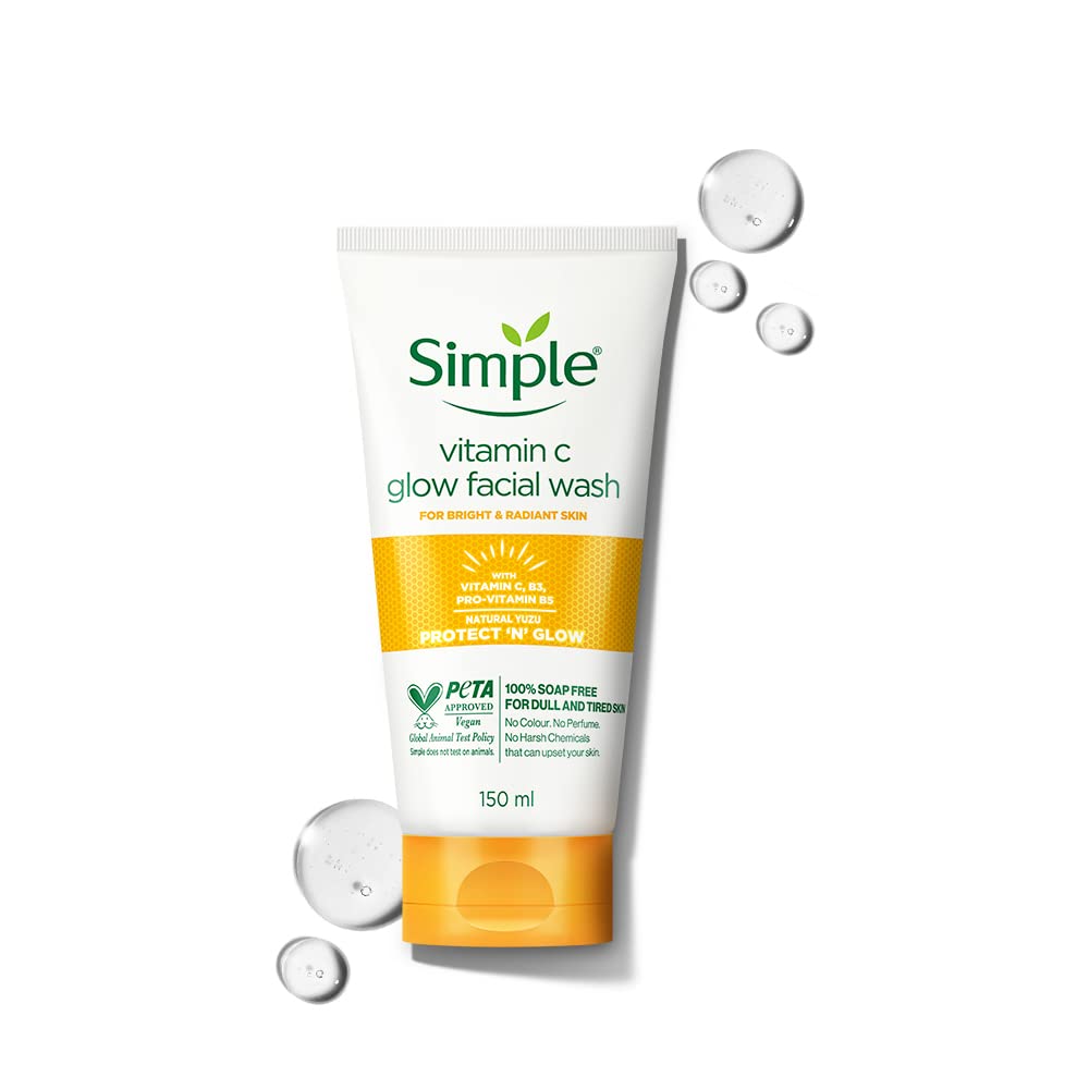 Simple Protect and Glow  Vitamin C Face Wash 100ml