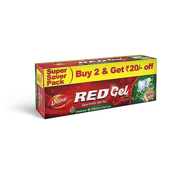 Dabur Red Gel Ayurvedic Toothpaste - 300g (150g x 2)