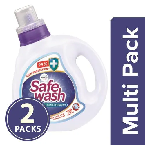Safewash Anti Germ Liquid Detergent, 2x1 L Multipack