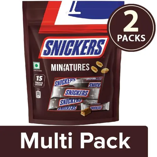 Snickers Peanut Filled Chocolates - Miniatures, 2x150 g Multipack
