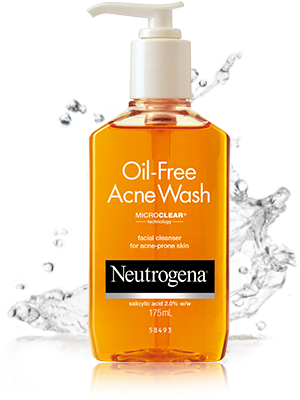 Neutrogena Oil-Free Acne Wash Microclear Facial Cleanser 175 ml