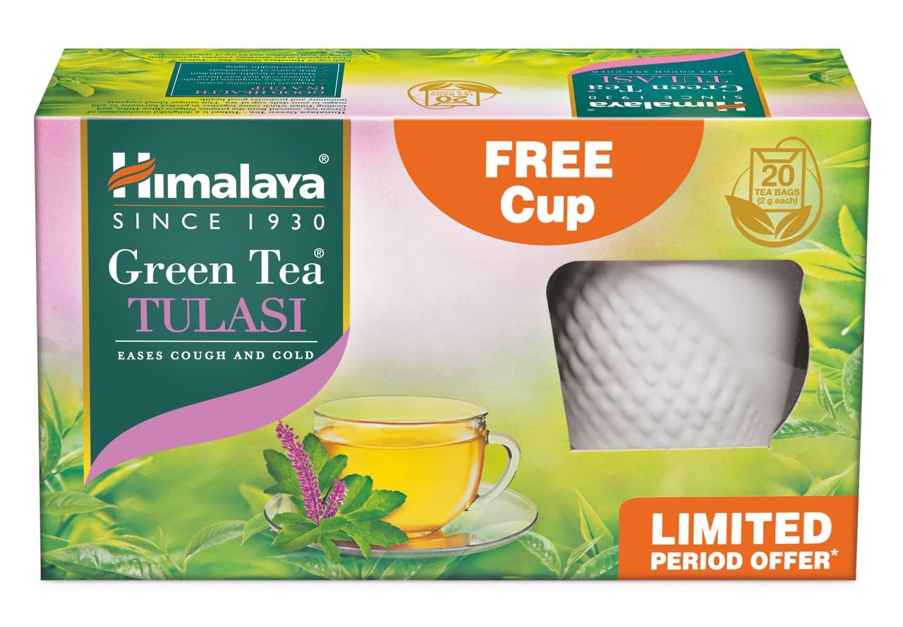 GREEN TEA TULASI 2G 20'S (FREE 1N CUP)