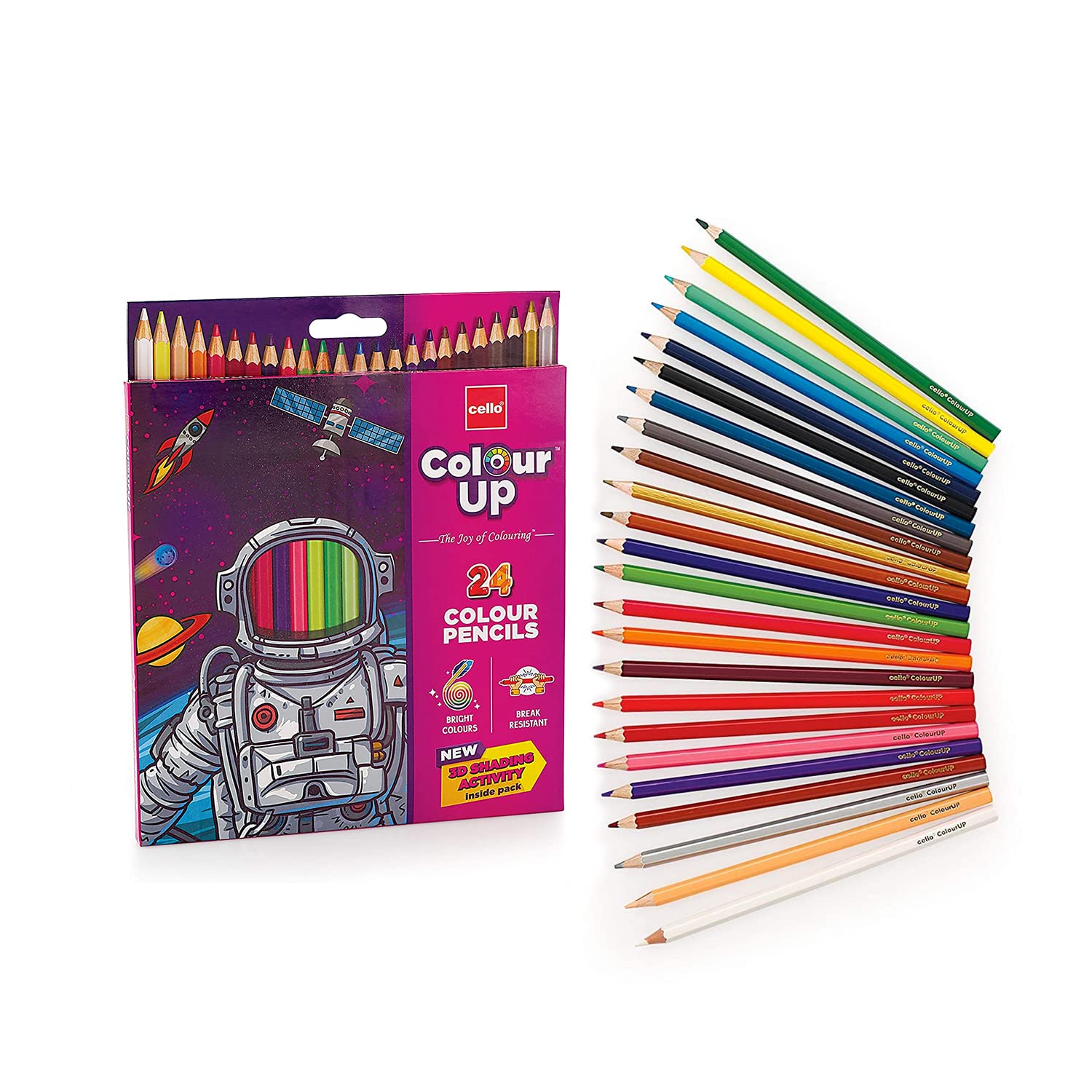 Cello COLOUR UP COLOUR PENCILS(pack of 24)