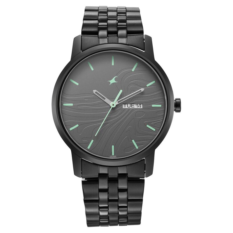 Fastrack Urban Camo Black Dial Watch for Guys