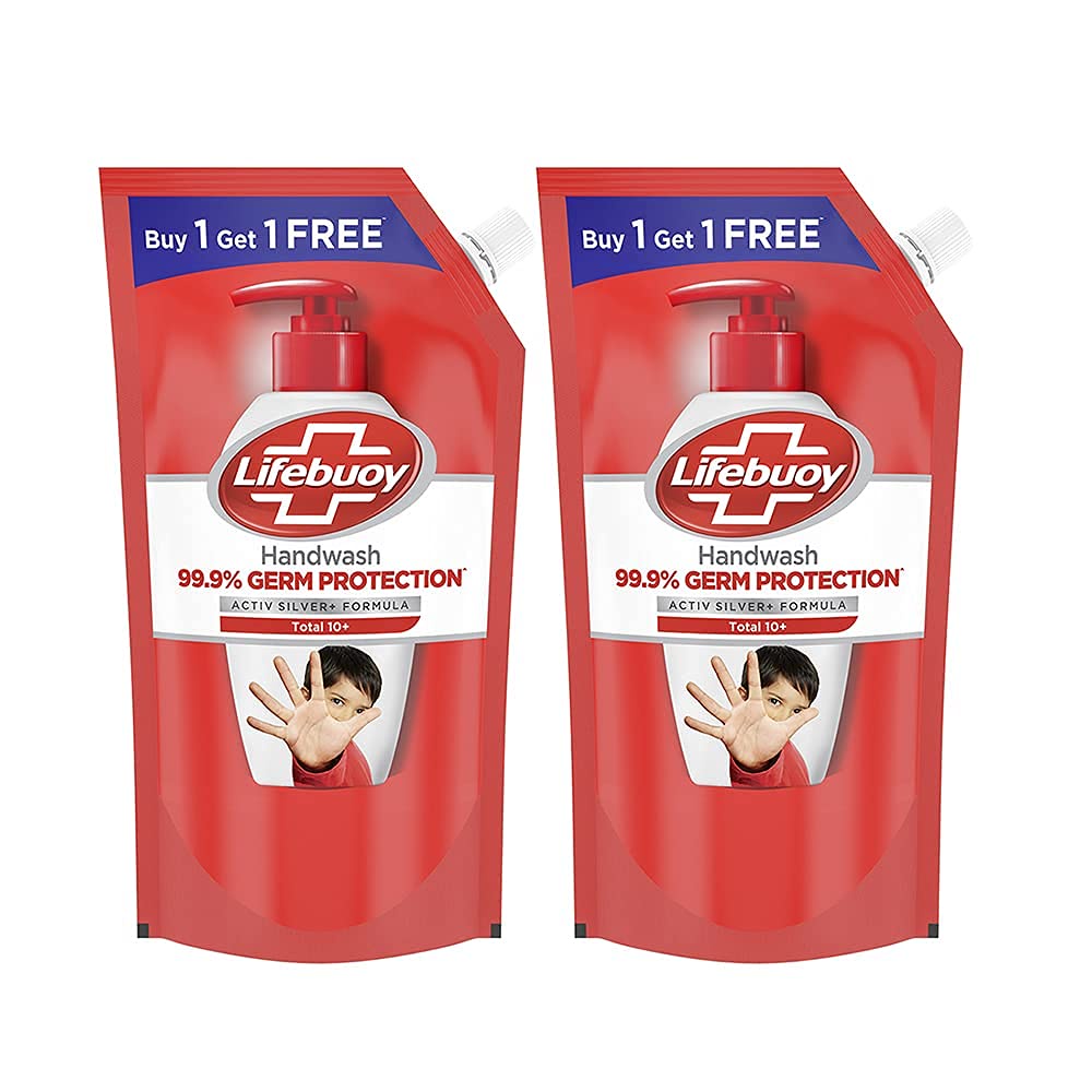 Lifebuoy Total 10+ Handwash - 99.9% Germ Protection 675ml Buy 1 Get 1 Free