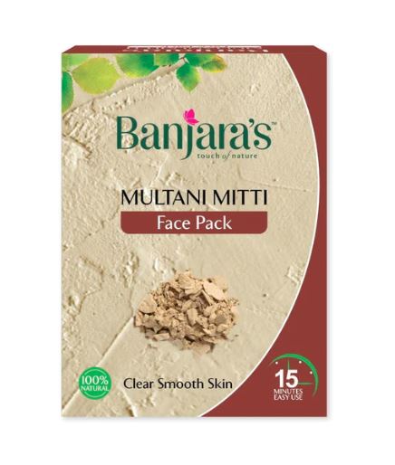 Banjara's Multani Mitti Face Pack Powder - 100g (5*20g)