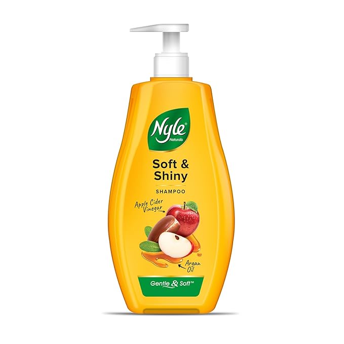 Nyle Naturals Soft & Shiny Shampoo - With Apple Cider Vinegar & Argan Oil