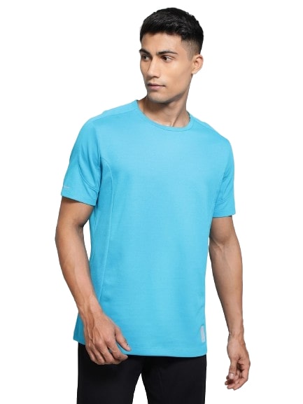 Jockey Men's Super Combed Cotton Blend Solid Round Neck Half Sleeve T-Shirt with Stay Fresh Treatment