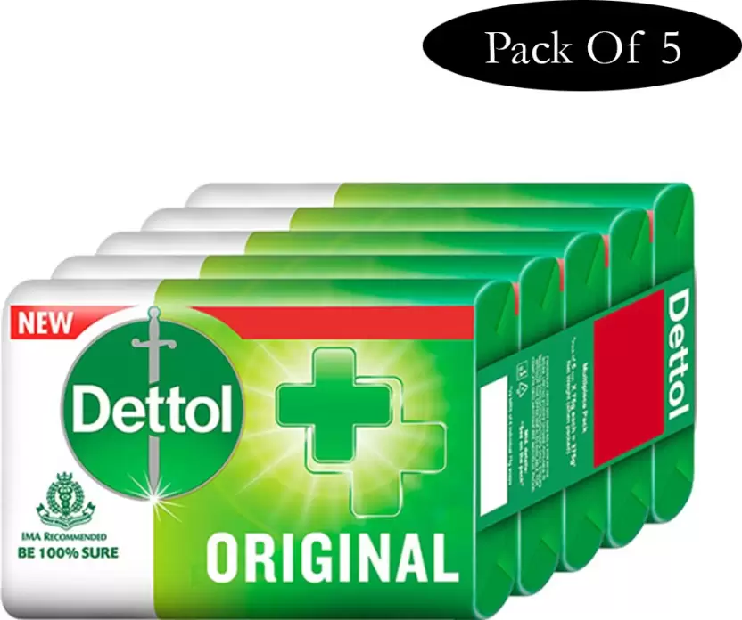 Dettol Original Soap 75gm (Pack of 5)