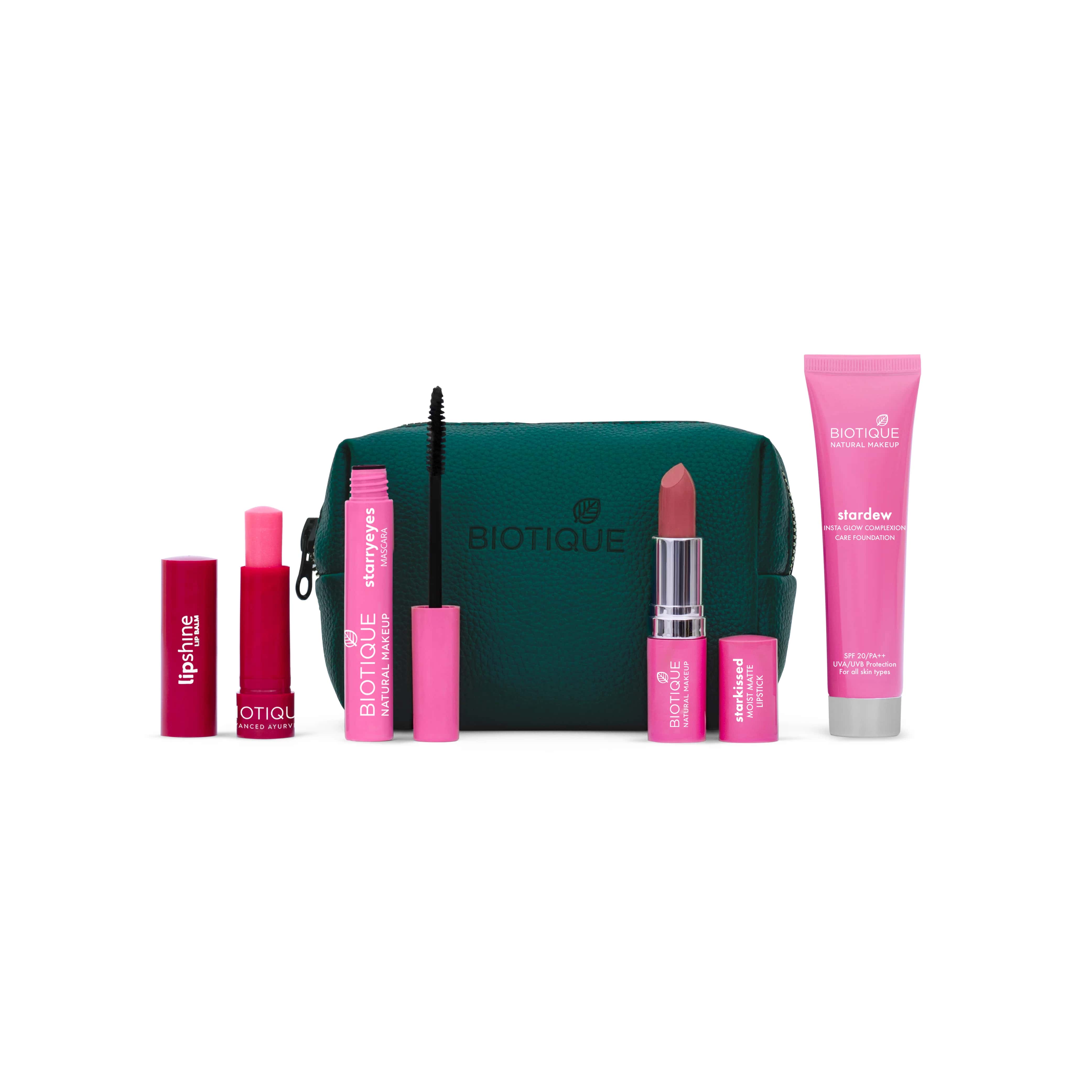 Biotique Wakeup Makeup Everyday Essential Kit With Makeup Pouch