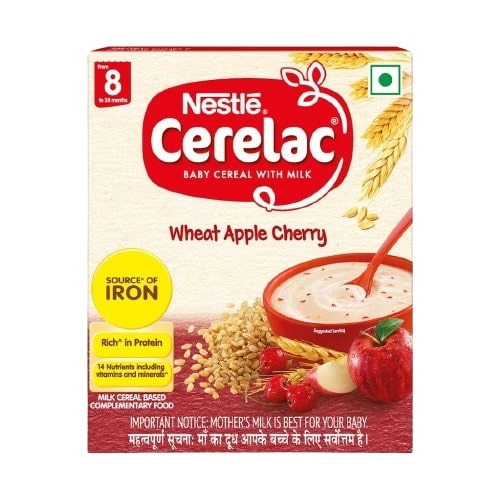 NESTLÉ CERELAC - 8-24 months, 300g - Wheat, Apple & Cherry