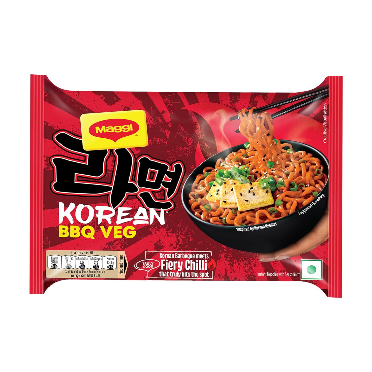 Nestle  MAGGI Korean BBQ Veg Noodles, 90g