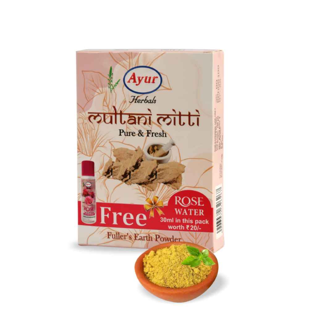 Ayur Multani Mitti With Free Rose Water