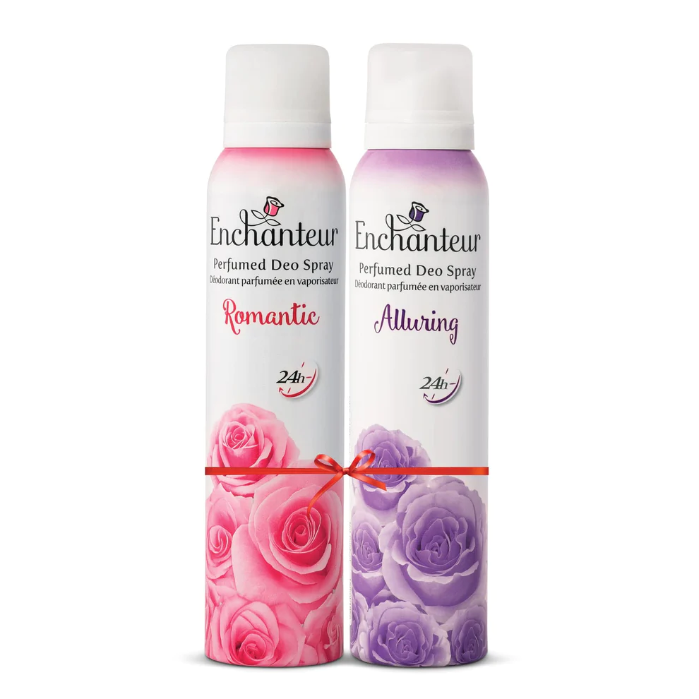 Enchanteur Romantic and Alluring Perfumed Deo Spray, 150ml each