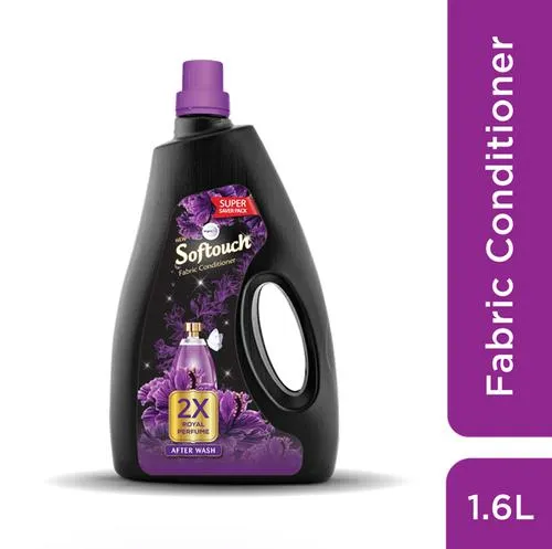 Softouch After Wash Fabric Conditioner - 2X Royal Perfume, Fresh Fragrance, 1.6 l