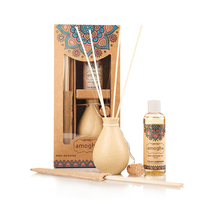 IRIS Amogha Tulsi Camphor Reed Diffuser