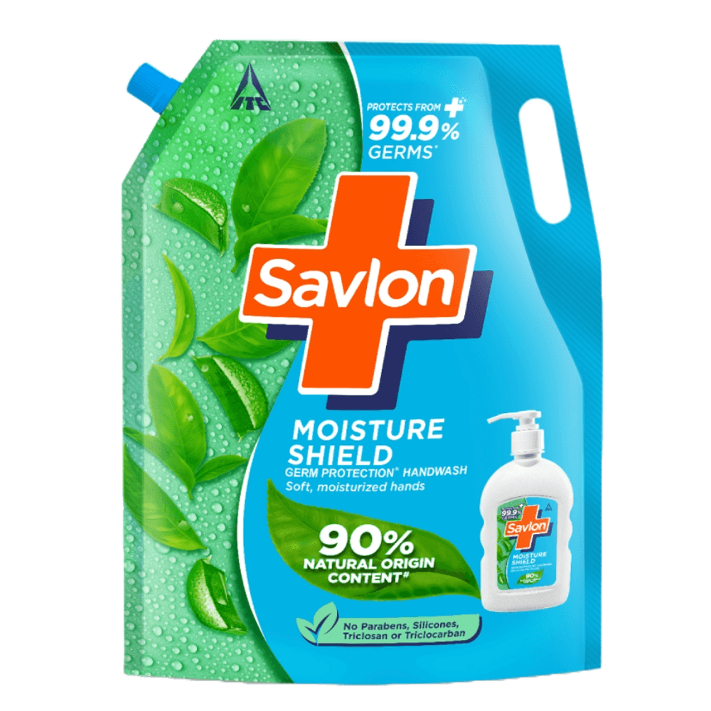 Savlon Moisture Shield Germ Protection Liquid Handwash Refill Pouch, 1500ml