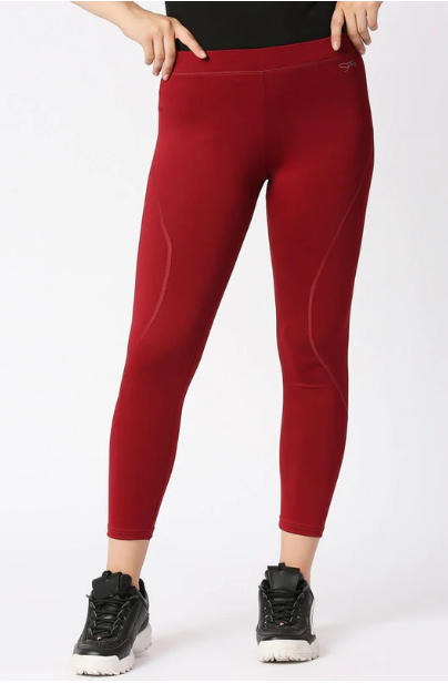 Women Maroon Solid Tights - AERO SPRINTER XC-MR (8905700012020)