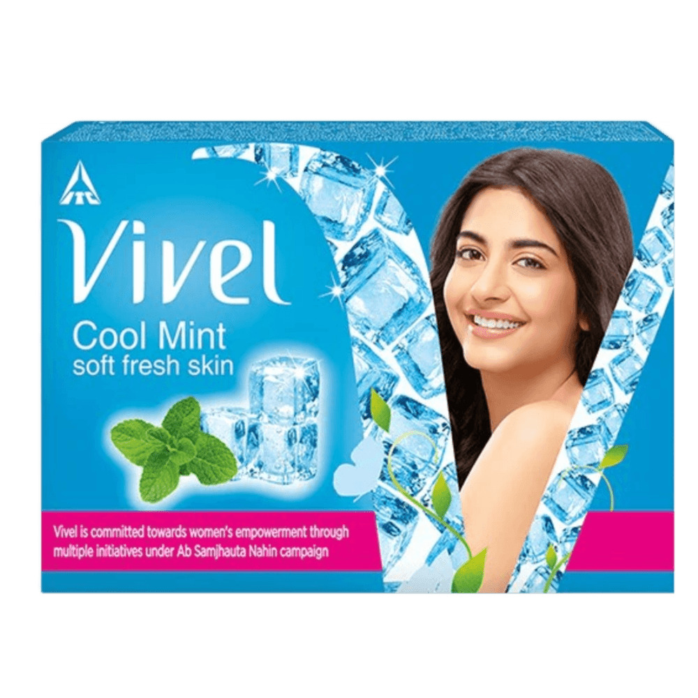 Vivel Cool Mint Soap, Soft Fresh Skin with Menthol 100g