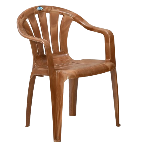 Nilkamal CHR2005 Plastic Arm Chair (Pear Wood)