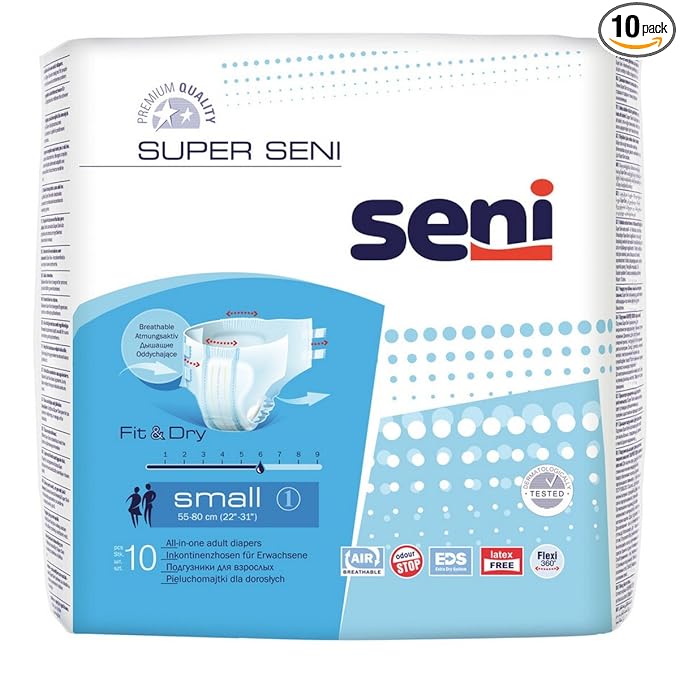 Seni Breathable Adult Diapers Small- A10 Pieces