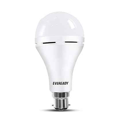 Eveready 12W B22D Emergency Inverter LED Bulb| Cool Day Light (6500K) | Energy Efficient | 4 Hour Battery Backup | Li-on Battery Inside