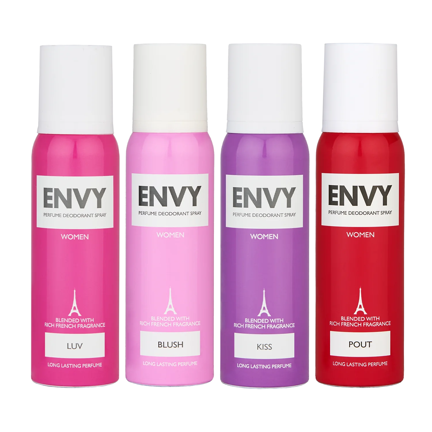 Envy Deodorant Combo Luv+Blush+Kiss+Pout