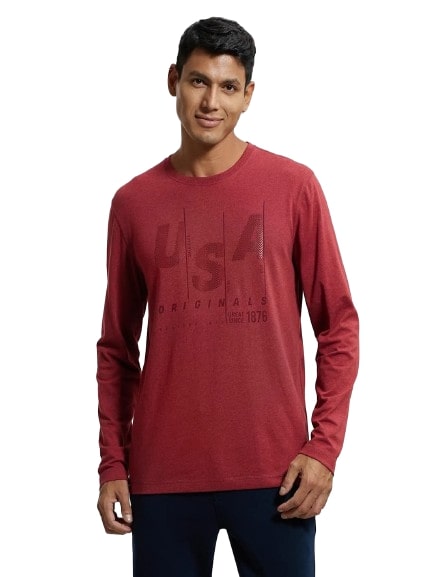Jockey Men's Super Combed Cotton Rich Solid Round Neck Full Sleeve T-Shirt