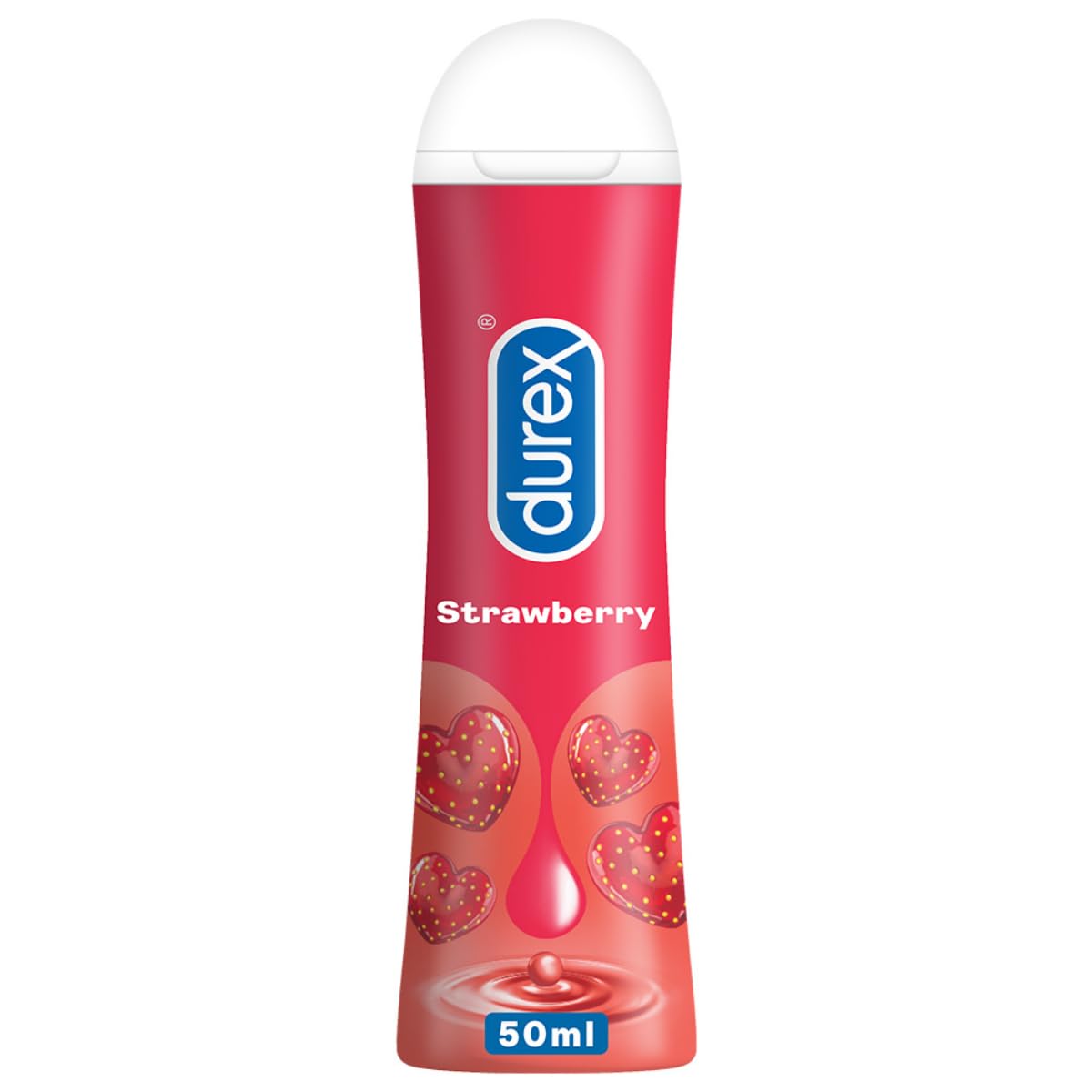 Durex Lube Strawberry Flavoured Lubricant Gel for Men & Women - 50ml