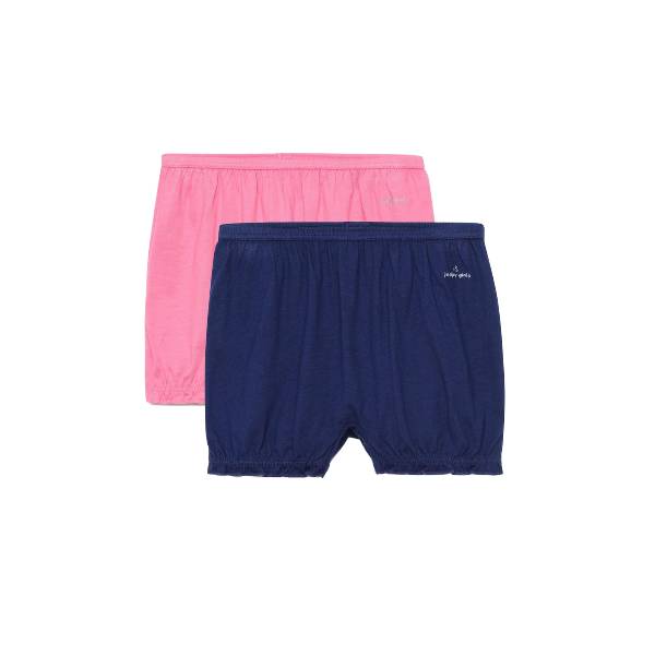 Jockey Girl's Super Combed Cotton Bloomers with Ultrasoft Waistband - (Pack of 2)