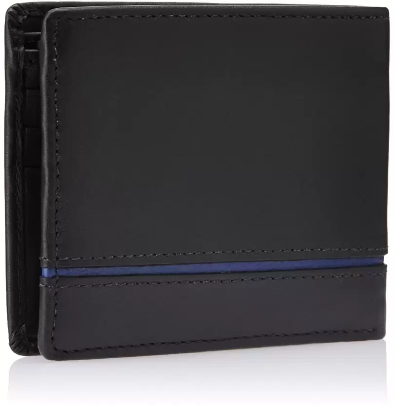 Fastrack  Men Black Genuine Leather Wallet - Mini  (6 Card Slots)