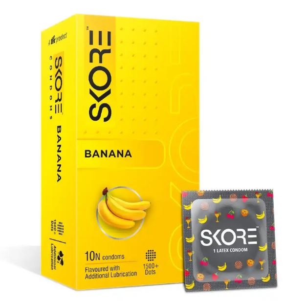 Skore Banana Condoms - 10N